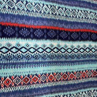 45x45 Wild Rag blue/red tribal