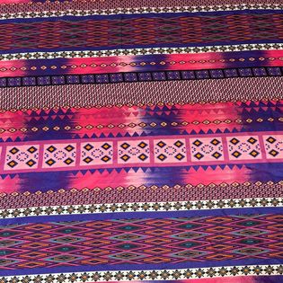 45x45 Wild Rag pink/purple tribal
