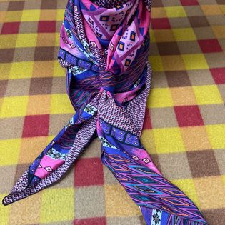 45x45 Wild Rag pink/purple tribal