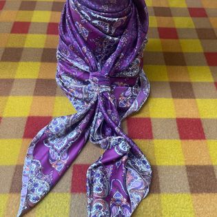 45x45 Wild Rag purple Damascus
