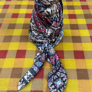 45x45 Wild Rag multi color chevron